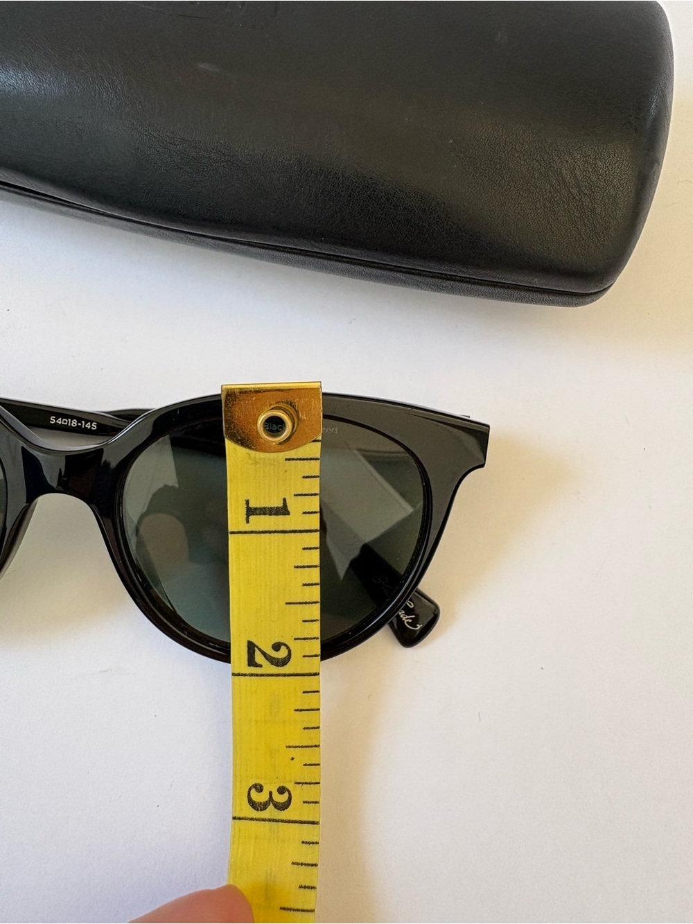Raen Lily Crystal Black Polarized 54 Sunglasses Cat Eye Handmade Trendy Wide - Picture 11 of 11